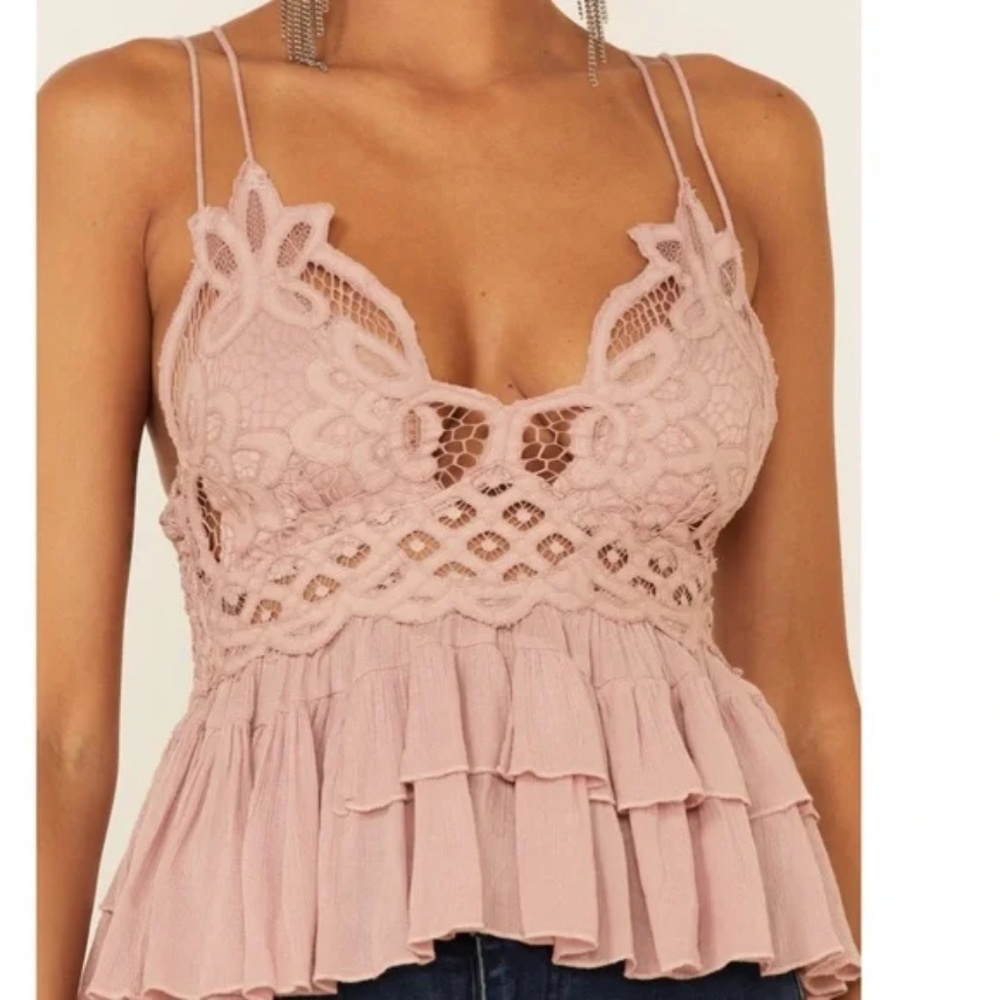 NWT Free People Adella Cami Mauve Size S - Picture 4 of 6